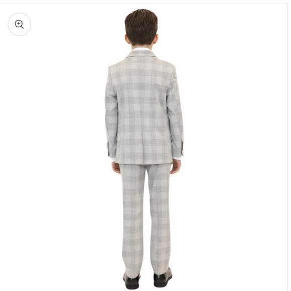 Appaman stretchy Mod London gray check suit - Picture 7 of 8
